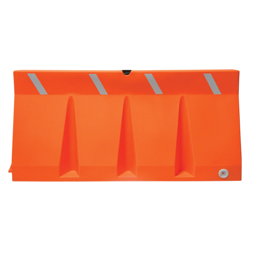 Traffic Barriers, Water-Filled, 69.75" L x 33.75" H, Orange Seagulf Marine Industries Inc.