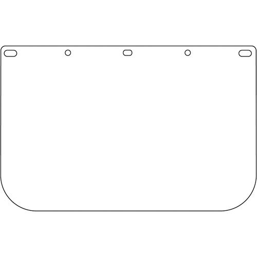 Dynamic Die Cut Faceshield Visor, PETG, Clear Tint Seagulf Marine Industries Inc.