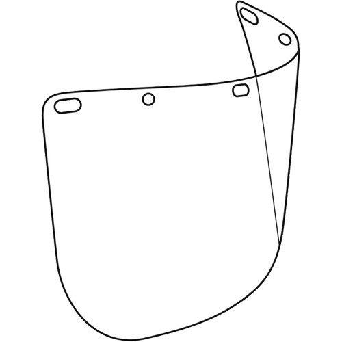 Visi&egrave;re d&eacute;coup&eacute;e &agrave; l'emporte-pi&egrave;ce Dynamic, Polycarbonate, Teinte Transparent Seagulf Marine Industries Inc.