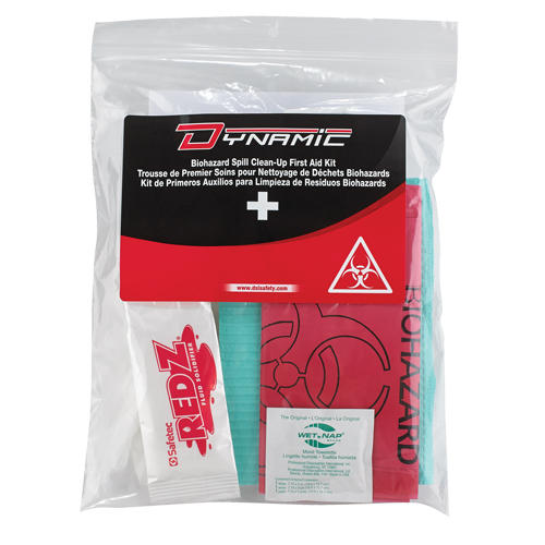 Dynamic Biohazard Spill Clean-Up First Aid Kit, Class 1 Medical Device, Resealable Plastic Bag Seagulf Marine Industries Inc.