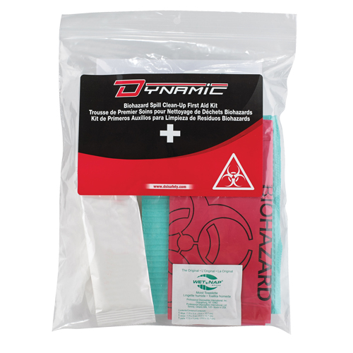 Dynamic Biohazard Spill Clean-Up First Aid Kit, Class 1 Medical Device, Resealable Plastic Bag Seagulf Marine Industries Inc.