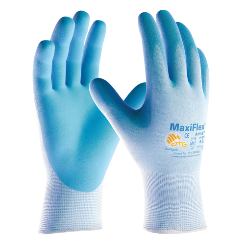 ATG MaxiFlex&reg; Ultra Lightweight Coated Gloves, 6/X-Small, Foam Nitrile Coating, 15 Gauge, Nylon Shell Seagulf Marine Industries Inc.
