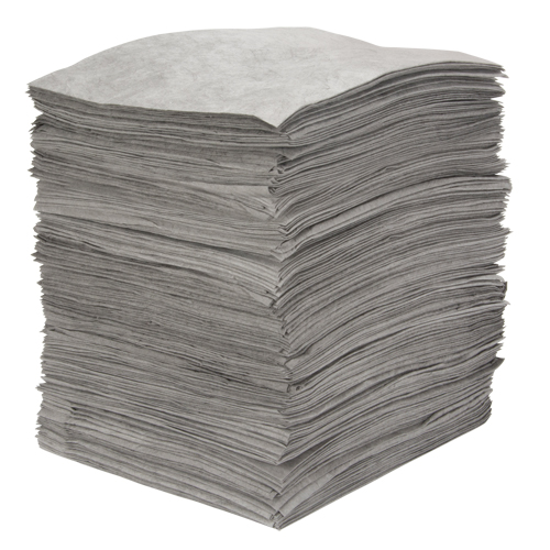 Feuilles absorbantes souffl&eacute;es de premi&egrave;re qualit&eacute;, Universel, 15" x 18", 30 gal. d'absorption Seagulf Marine Industries Inc.