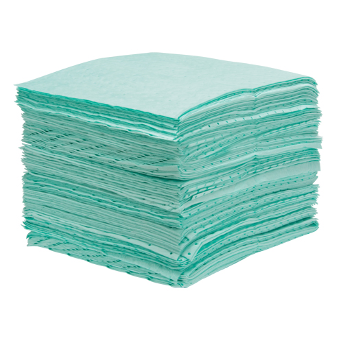 Premium Bonded Sorbent Pads, Hazmat, 15" x 18", 25 gal. Absorbancy Seagulf Marine Industries Inc.