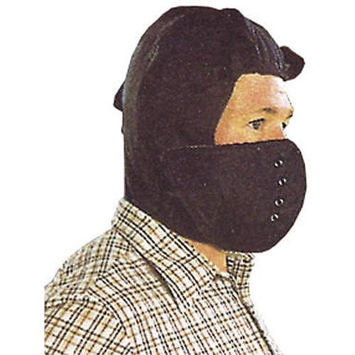 Doublure de casque de s&eacute;curit&eacute; avec masque amovible, Doublure en Coton/Kasha, Taille unique, Noir Seagulf Marine Industries Inc.