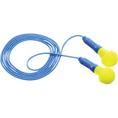 Bouchons d'oreilles E-A-R Push-Ins, Avec cordon, Paire - Sac en poly, 28/23 dB NRR, Taille unique Seagulf Marine Industries Inc.
