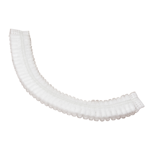 Pleated Bouffant Cap, Polypropylene, 21", White Seagulf Marine Industries Inc.