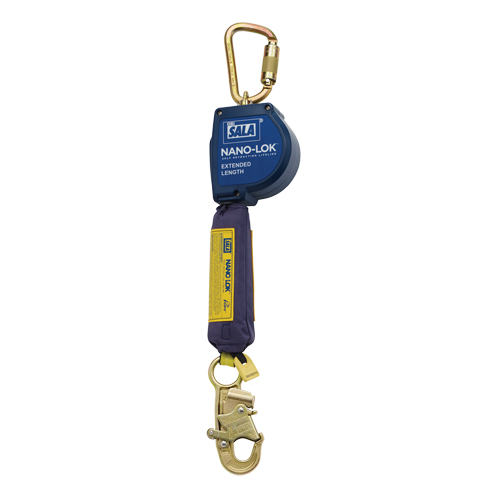 Nano-Lok Extended Length Self-Retracting Lifeline, 10', Polyester/Web, Swivel Seagulf Marine Industries Inc.