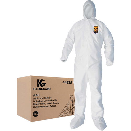 Combinaisons Kleenguard A40, 2T-Grand, Blanc, Microporeux Seagulf Marine Industries Inc.