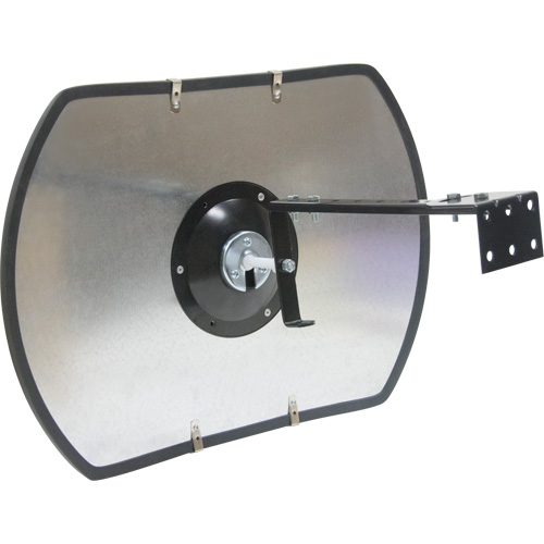 Miroir convexe rectangulaire/rond avec support, 18" h x 26" la, Int&eacute;rieur/Ext&eacute;rieur Seagulf Marine Industries Inc.