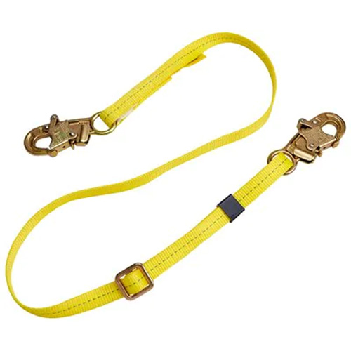 Longe de positionnement r&eacute;glable &agrave; sangle, 1 branches, 4', Classe CSA B, Polyester Seagulf Marine Industries Inc.