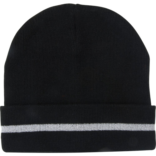 Knit Hat with Silver Reflective Stripe, One Size, Black Seagulf Marine Industries Inc.