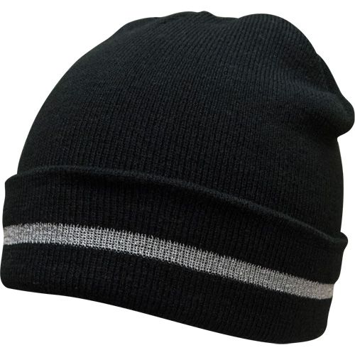 Knit Hat with Silver Reflective Stripe, One Size, Black Seagulf Marine Industries Inc.