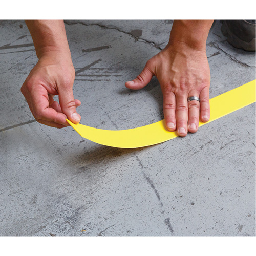 Tough-Mark Heavy-Duty Floor Marking, Rectangle, 48" L x 3" W, Red and White, Polyethylene Seagulf Marine Industries Inc.