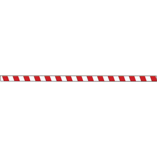 Tough-Mark Heavy-Duty Floor Marking, Rectangle, 48" L x 3" W, Red and White, Polyethylene Seagulf Marine Industries Inc.