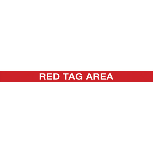 Marqueur robuste pour le sol Tough-Mark, Rectangle, 48" lo x 3" la, Rouge, Poly&eacute;thyl&egrave;ne Seagulf Marine Industries Inc.