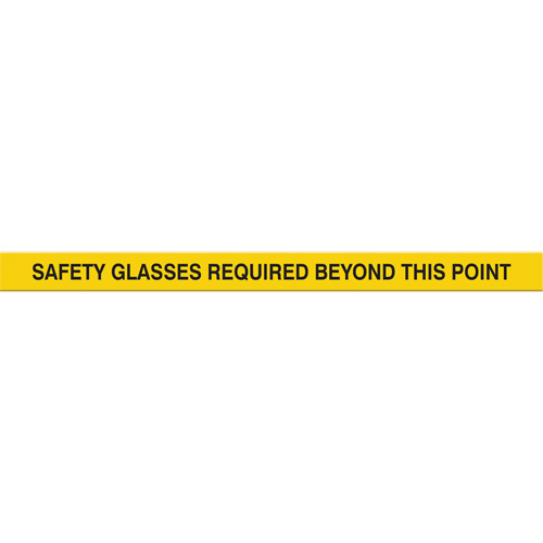 Marqueur robuste pour le sol Tough-Mark, Rectangle, 48" lo x 3" la, Jaune, Poly&eacute;thyl&egrave;ne Seagulf Marine Industries Inc.