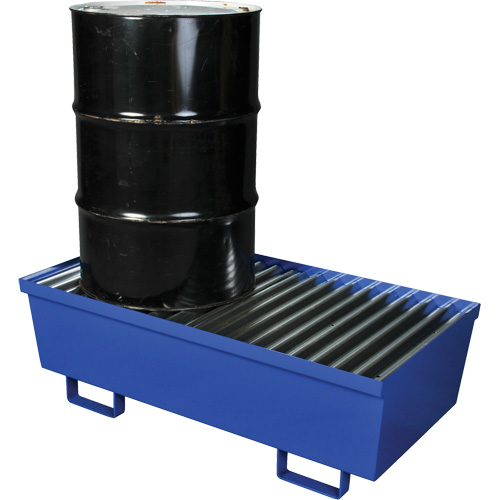 Palette de confinement des d&eacute;versements en acier, Capacit&eacute; de d&eacute;versement 74 gal. US, 27" x 51,25" x 13" Seagulf Marine Industries Inc.