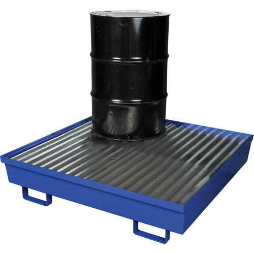 Palette de confinement des d&eacute;versements en acier, Capacit&eacute; de d&eacute;versement 92 gal. US, 54" x 54,25" x 12" Seagulf Marine Industries Inc.