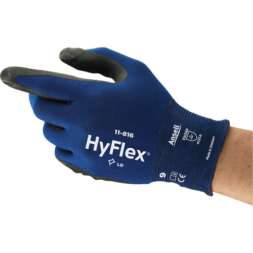 Gants HyFlex 11-816, 6, R&ecirc;vetement Mousse de nitrile, Calibre 18, Enveloppe en Nylon/Spand Seagulf Marine Industries Inc.