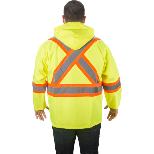 RZ1000 Rain Jacket, Polyester, Small, High Visibility Lime-Yellow Seagulf Marine Industries Inc.