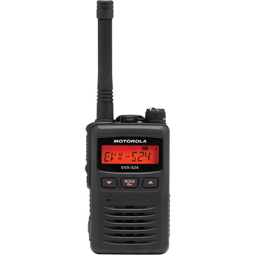 Radio portative de s&eacute;rie EVX-S24, Bande UHF, 256 canaux, Port&eacute;e 200 000 pi² Seagulf Marine Industries Inc.
