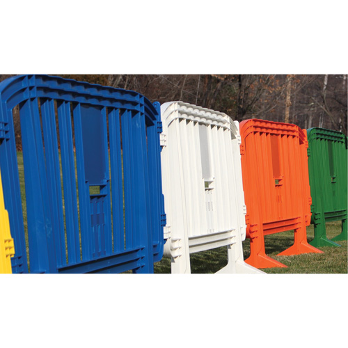 Movit Barricade, Interlocking, 78" L x 39" H, Blue Seagulf Marine Industries Inc.