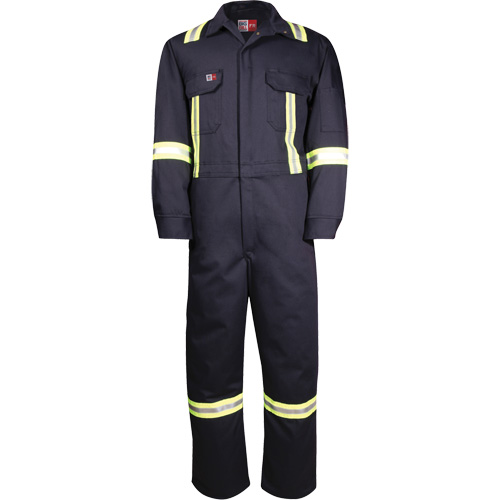 Combinaisons avec mat&eacute;riau r&eacute;fl&eacute;chissant de luxe Westex UltraSoft, Taille 36 (grande taille), Bleu marin, 8,7 cal/cm² Seagulf Marine Industries Inc.