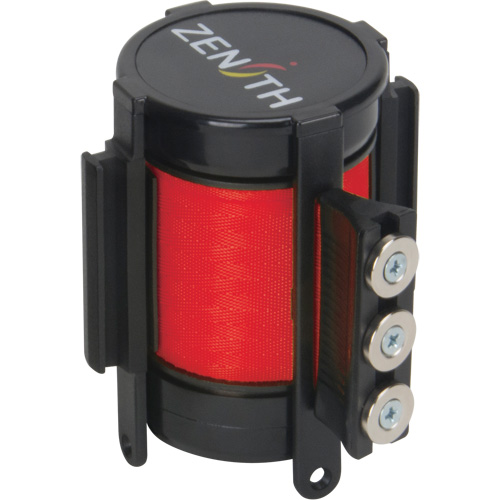 Cassette de ruban magn&eacute;tique pour barri&egrave;re de contr&ocirc;le des foules personnalis&eacute;e, 12', Ruban Rouge Seagulf Marine Industries Inc.