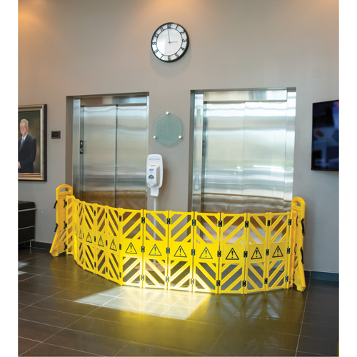 Barri&egrave;re mobile portative, 40" h x 13' lo, Jaune Seagulf Marine Industries Inc.