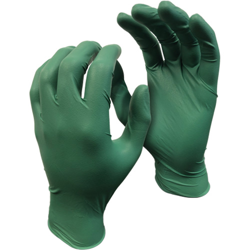 Gants 5559PF Green Monkey, Petit, Nitrile, 4 mils, Sans poudre, Vert Seagulf Marine Industries Inc.