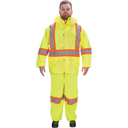 V&ecirc;tements imperm&eacute;ables RZ1000, Polyester, Petit, Jaune lime haute visibilit&eacute; Seagulf Marine Industries Inc.
