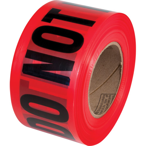 Ruban pour barricades Danger Do Not Enter PrimeGuard, Anglais, 3" la x 1000' lo, Noir/rouge Seagulf Marine Industries Inc.