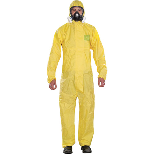 Microchem&reg; Medium-Duty Disposable Coveralls, Small, Yellow, Polypropylene Seagulf Marine Industries Inc.