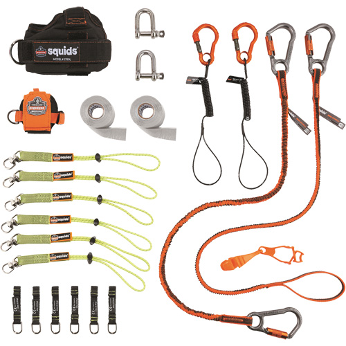 Squids&reg; 3186 Iron/Steel Worker's Tool Tethering Kit Seagulf Marine Industries Inc.