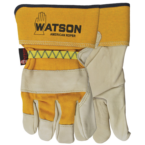Gants pour cordeur American, Grand, Paume Cuir fleur de vache, Doubleure Coton Seagulf Marine Industries Inc.