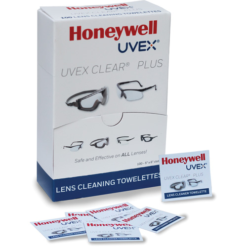 Serviettes Uvex Clear Plus, 5,25" x 8", Paquet de 100 Seagulf Marine Industries Inc.