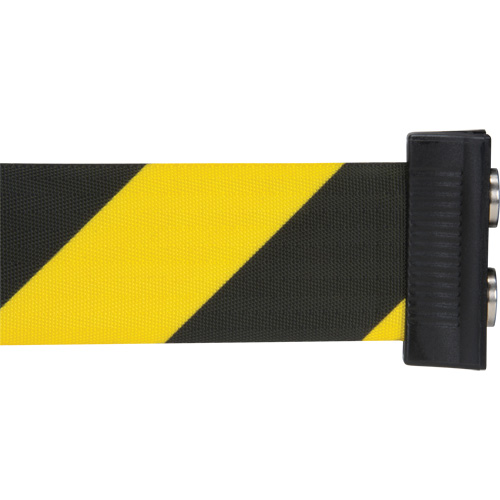 Cassette de ruban magn&eacute;tique pour barri&egrave;re de contr&ocirc;le des foules personnalis&eacute;e, 7', Ruban Noir et jaune Seagulf Marine Industries Inc.