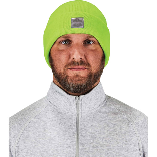 N-Ferno&reg; Rib Knit Beanie Hat, One Size, High-Visibility Lime Green Seagulf Marine Industries Inc.