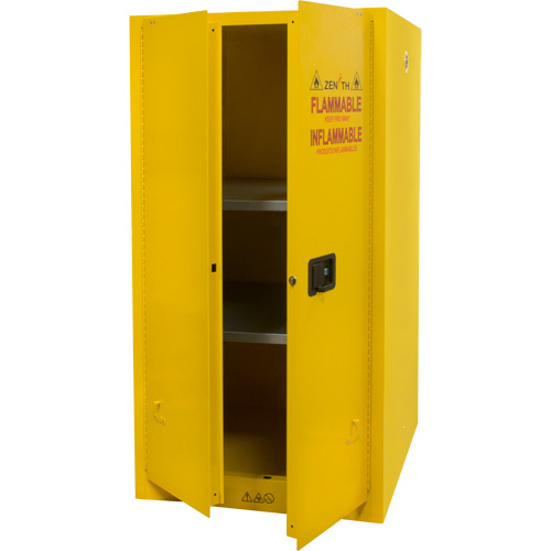 Flammable Storage Cabinet, 60 gal., 2 Door, 34" W x 65" H x 34" D Seagulf Marine Industries Inc.