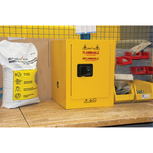 Flammable Storage Cabinet, 4 gal., 1 Door, 17" W x 22" H x 18" D Seagulf Marine Industries Inc.