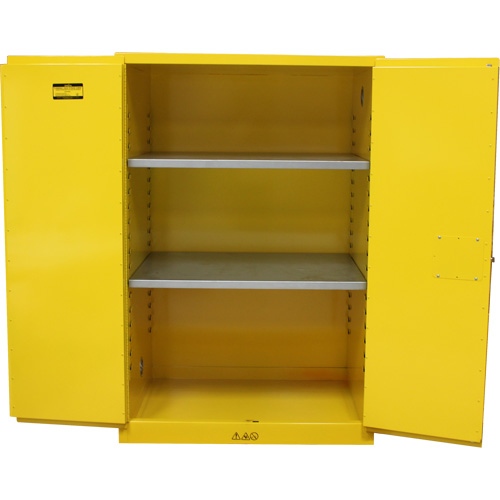 Flammable Storage Cabinet, 90 Gal., 2 Door, 43" W x 66" H x 34" D Seagulf Marine Industries Inc.