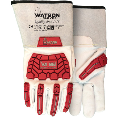 Gants r&eacute;sistant aux impacts et aux coupures Van Goat, Taille T-petit, Enveloppe en Cutshield, ASTM ANSI niveau A5/EN 388 niveau E Seagulf Marine Industries Inc.