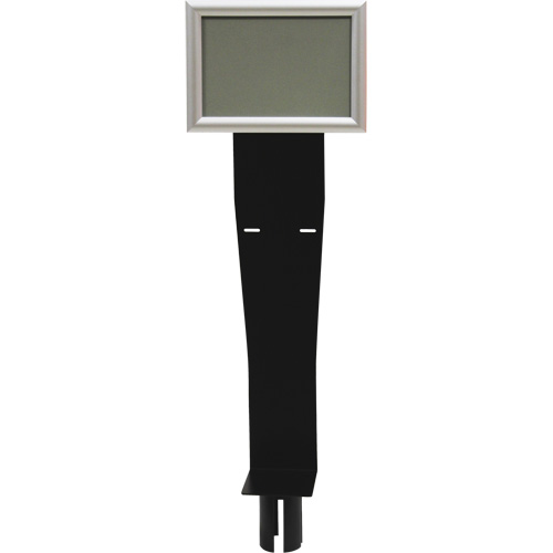 Porte-distributeur/enseigne pour poteaux de barri&egrave;re pour le contr&ocirc;le des foules, Noir Seagulf Marine Industries Inc.