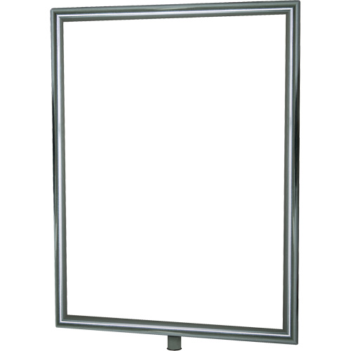 Porte-enseigne vertical robuste pour montant classique, Chrome poli Seagulf Marine Industries Inc.