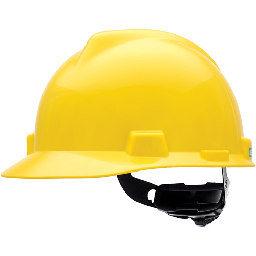 Casque de s&eacute;curit&eacute; &agrave; fentes V-Gard, R&eacute;pond aux normes CSA type 1, Suspension Rochet, Non ventil&eacute; Seagulf Marine Industries Inc.