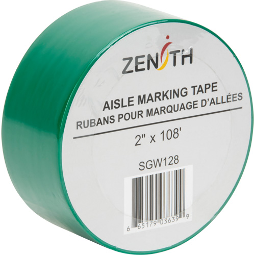 Aisle Marking Tape, 2" x 108', PVC, Green Seagulf Marine Industries Inc.