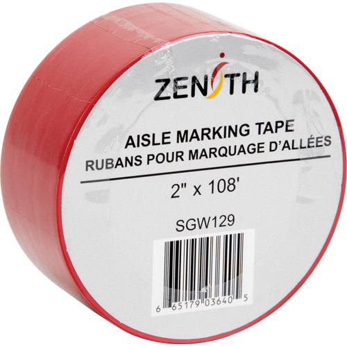 Ruban pour marquage d'all&eacute;es, 2" x 108', PVC, Rouge Seagulf Marine Industries Inc.