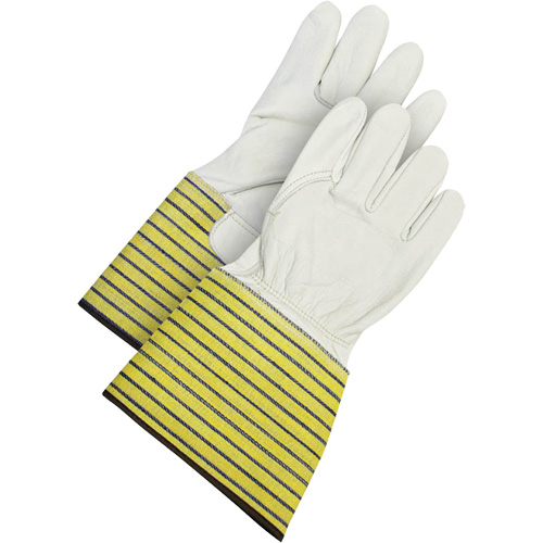 Gants d'ajusteur traditionnels, Grand, Paume en Cuir fleur de vache, Doublure en Molleton Seagulf Marine Industries Inc.