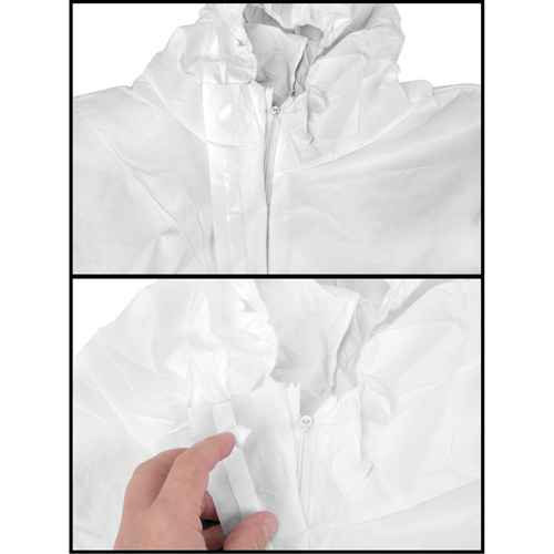 Premium Hooded Coveralls, Small, White, Microporous Seagulf Marine Industries Inc.
